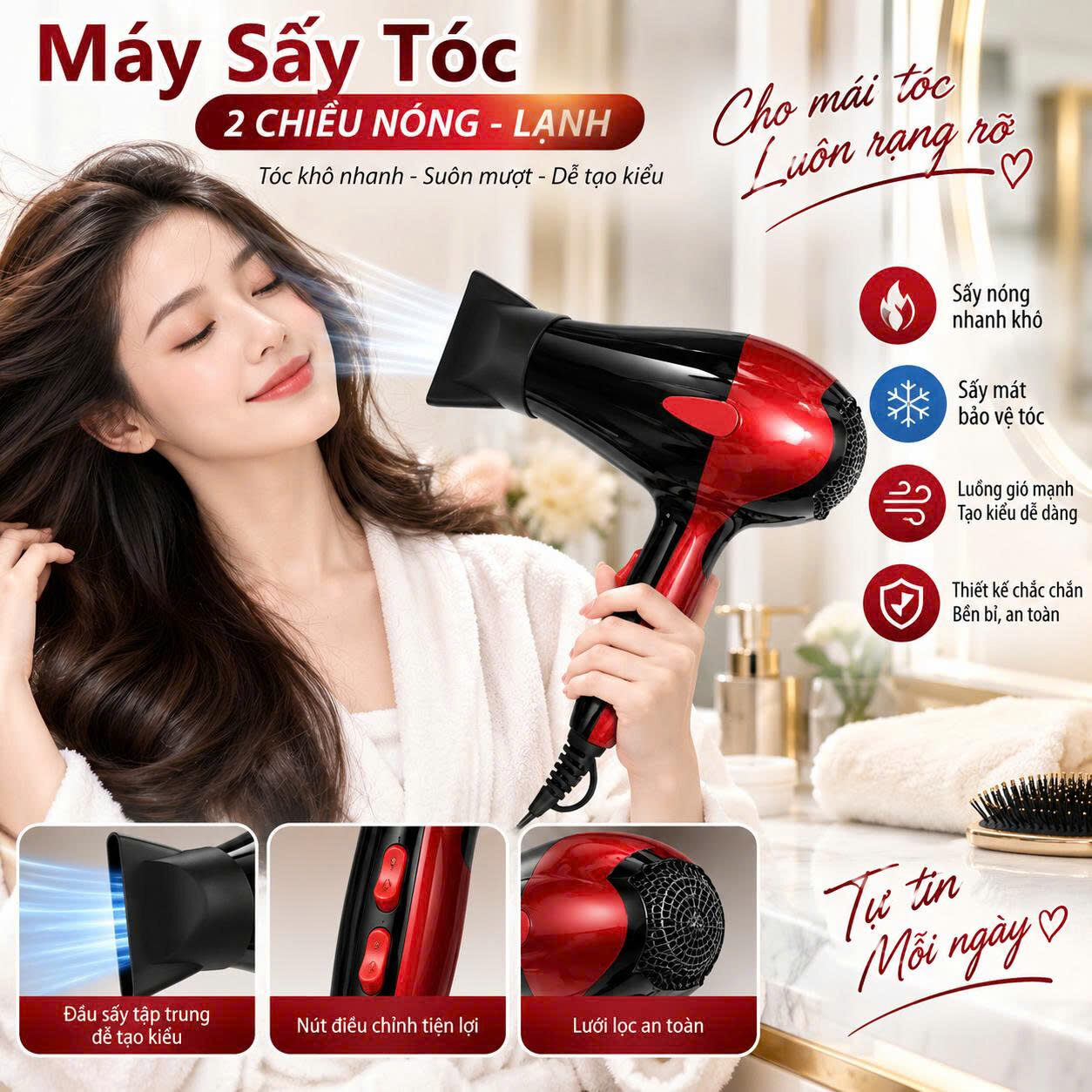SẤY TÓC PHILIPS CG2218- 2200W 8 3 50