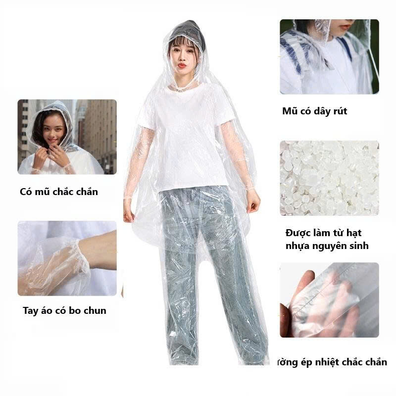 ÁO MƯA BỘ NILONG TRONG SUỐT 6 3 52