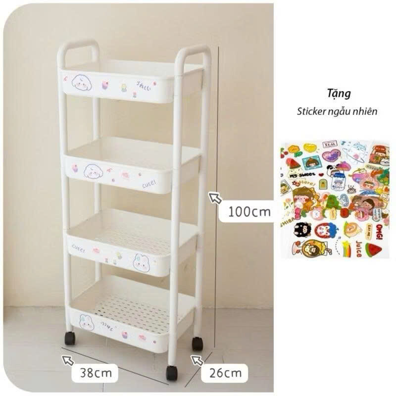KỆ 4 TẦNG KITTY/GẤU NHỰA CỨNG 2 KỆ 4 TẦNG KITTY/GẤU NHỰA CỨNG - Ảnh 2