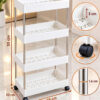 KỆ NHỰA ĐA NĂNG 4 TẦNG CÓ BÁNH XE 4 4 180