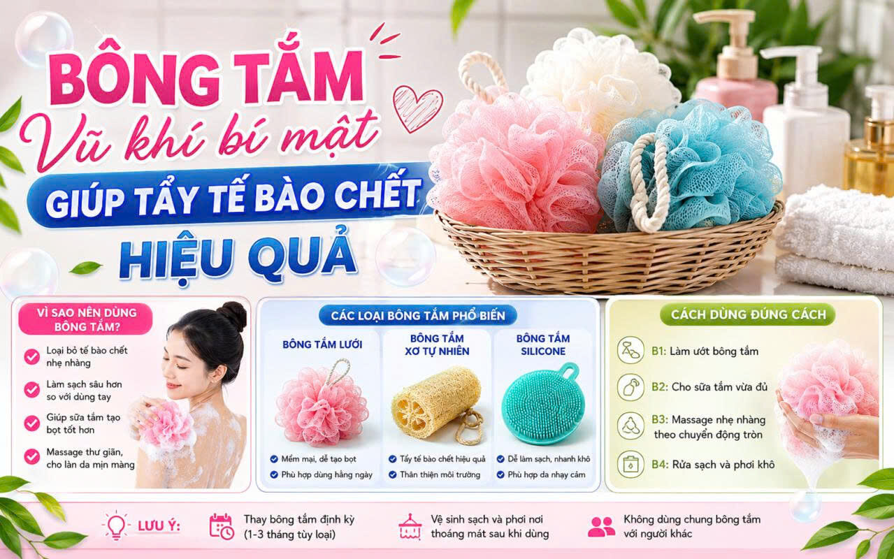 BÔNG TẮM LƯỚI DÀI/ TRÒN CÓ DÂY TREO 2 BÔNG TẮM LƯỚI DÀI/ TRÒN CÓ DÂY TREO - Ảnh 2