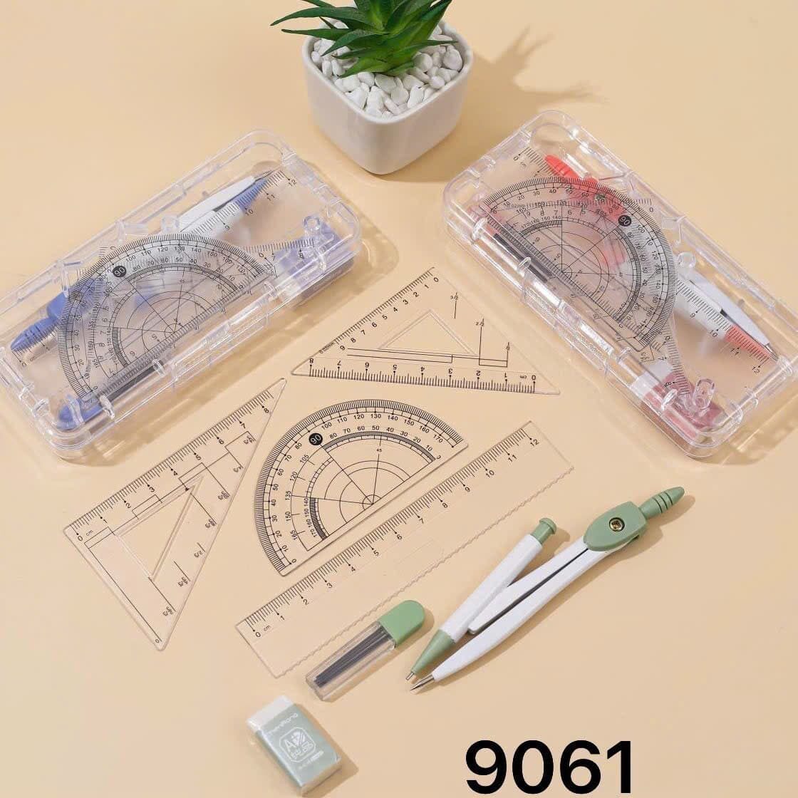 BỘ COMPA + THƯỚC 7 MÓN HỌC TẬP