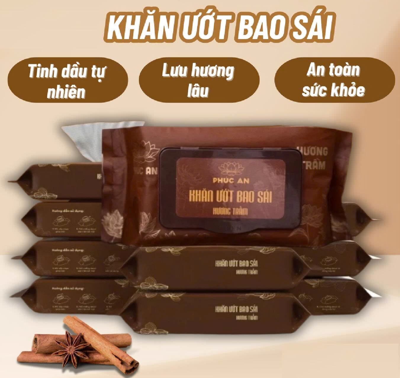 KHĂN ƯỚT BAO SÁI LAU BÀN THỜ TÂM AN
