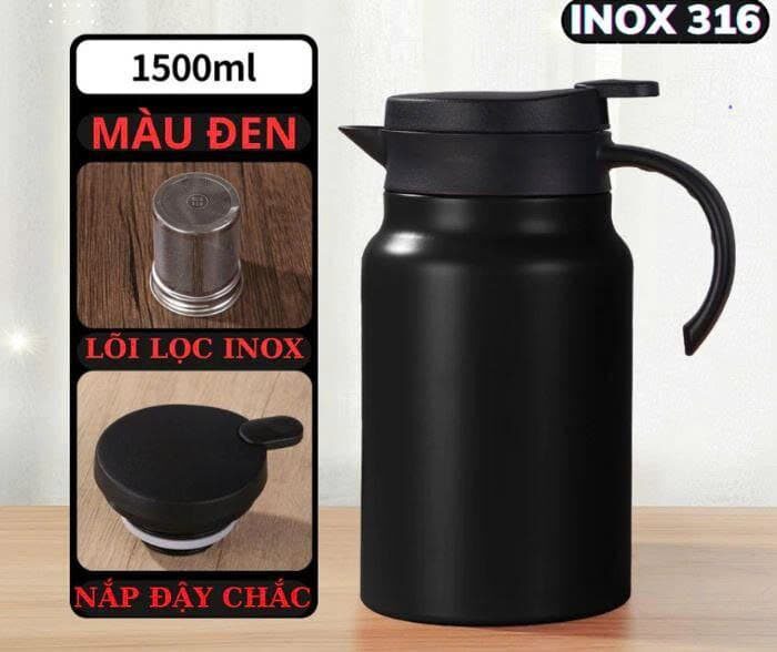 BÌNH PHA TRÀ GIỮ NHIỆT 1500ML 1 BÌNH PHA TRÀ GIỮ NHIỆT 1500ML