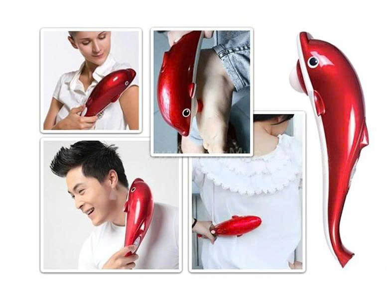 MÁY MASSAGE CẦM TAY HÌNH CÁ HEO 3 MÁY MASSAGE CẦM TAY HÌNH CÁ HEO - Ảnh 3