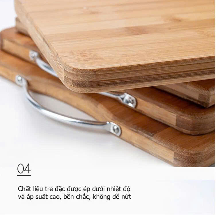 THỚT GỖ BAMBOO HÌNH CHỮ NHẬT (24 x 34cm) 3 THỚT GỖ BAMBOO HÌNH CHỮ NHẬT (24 x 34cm) - Ảnh 3