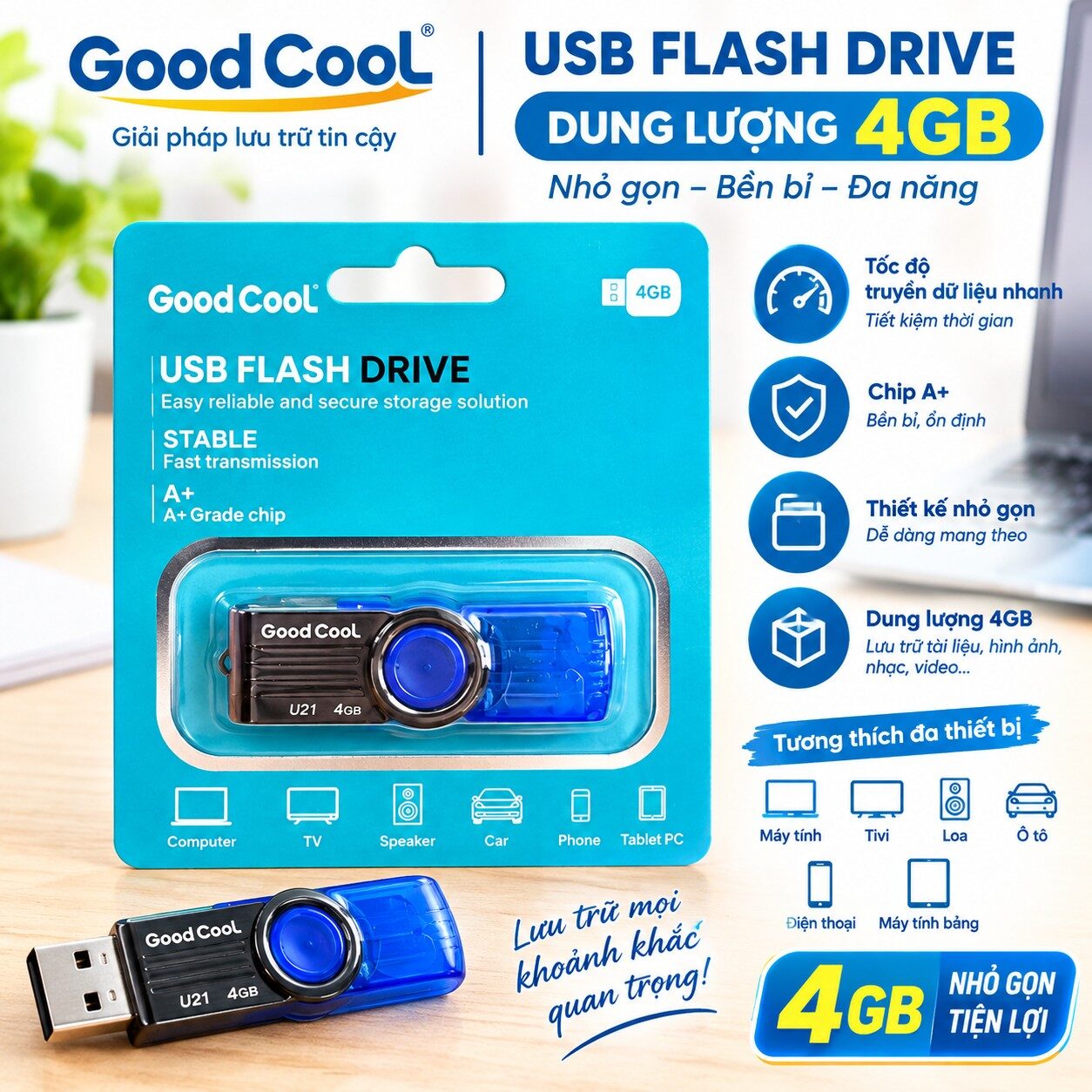 USB LƯU TRỮ GOOD COOL 2G/4G/8G/16G/32G/64G 3 USB LƯU TRỮ GOOD COOL 2G/4G/8G/16G/32G/64G - Ảnh 3