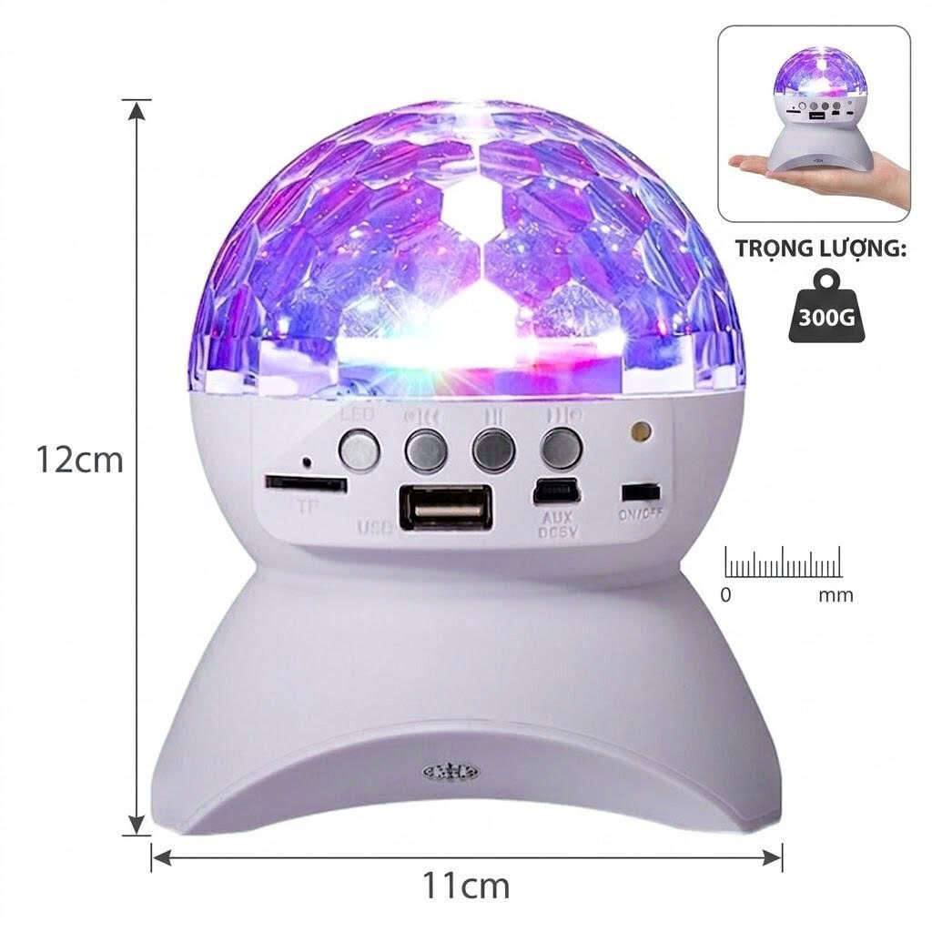 LOA BLUETOOTH CÓ ĐÈN LED L-740 2 LOA BLUETOOTH CÓ ĐÈN LED L-740 - Ảnh 2