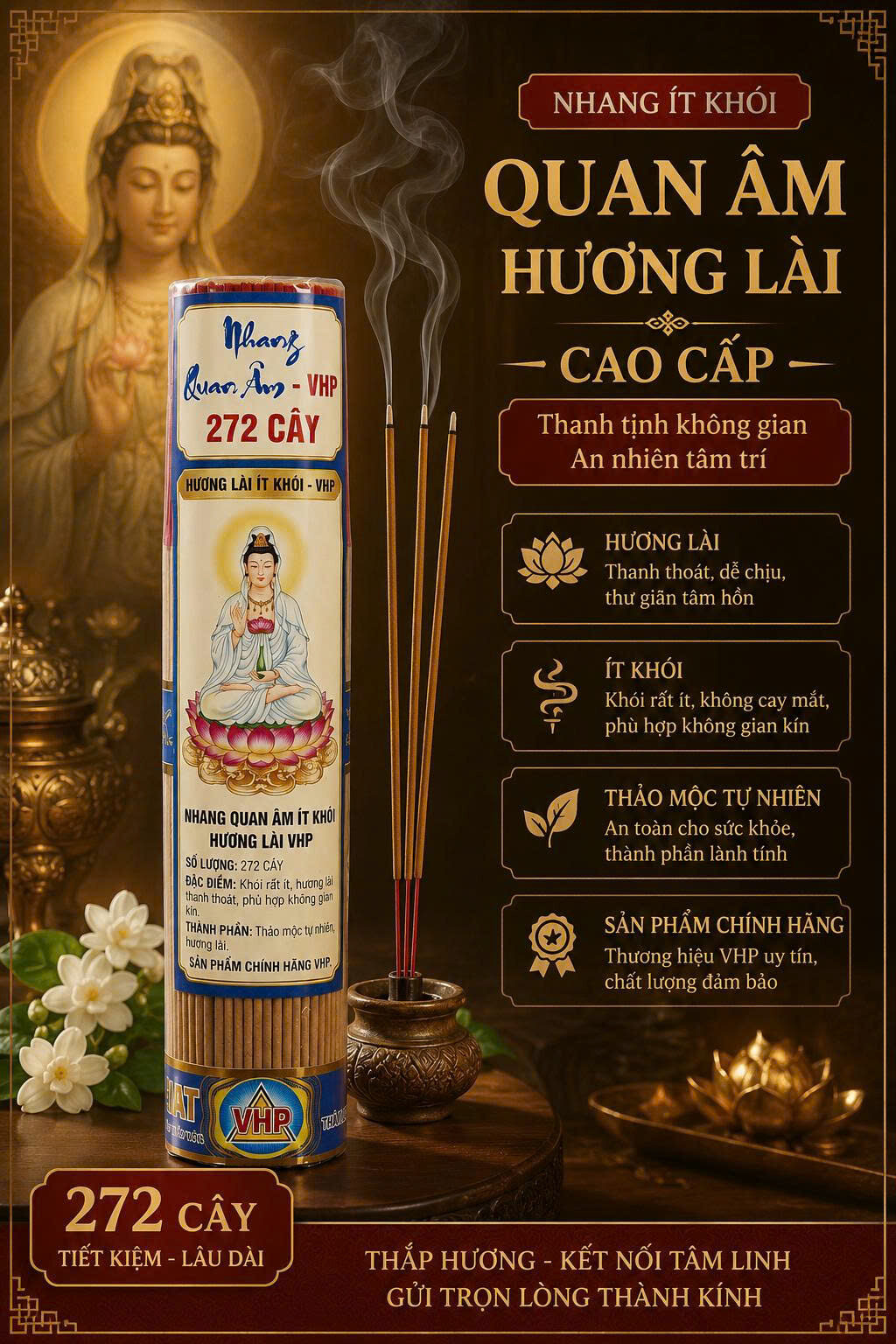 NHANG QUAN ÂM HƯƠNG LÀI ÍT KHÓI VHP