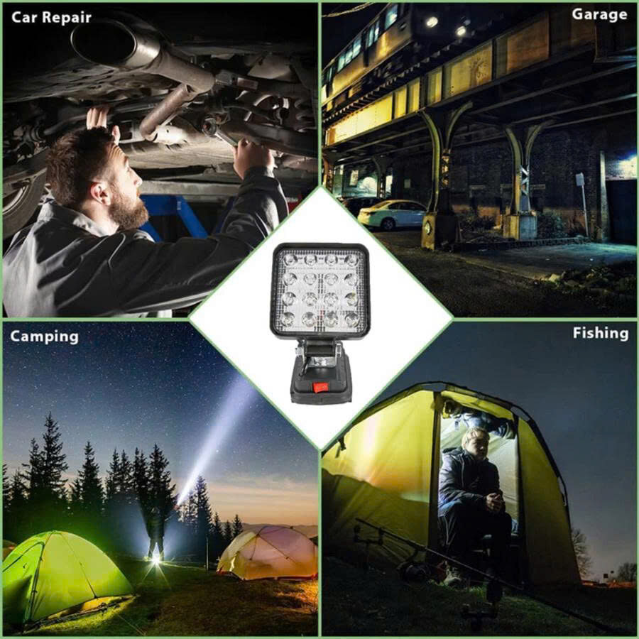 ĐÈN LED 16 BÓNG XÀI PIN MÁY KHOAN 4 ĐÈN LED 16 BÓNG XÀI PIN MÁY KHOAN - Ảnh 4