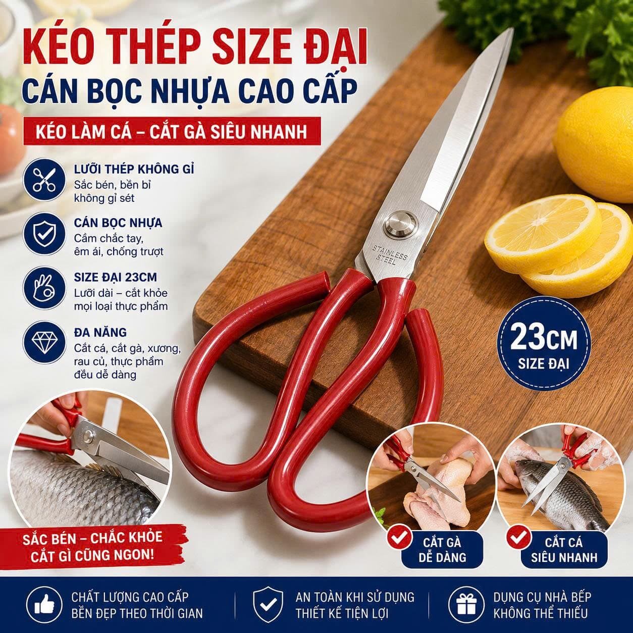 KÉO ĐẠI CÁN ĐỎ HONGHA