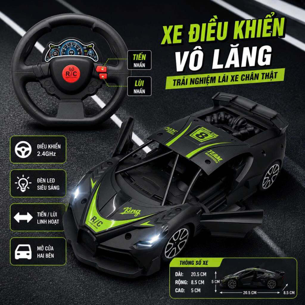 XE ĐIỀU KHIỂN VÔ LĂNG 2 CHIỀU 6 5 63