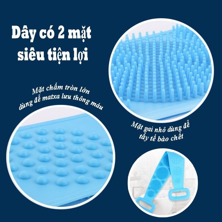 DÂY KỲ LƯNG MASSAGE SILICON 3 DÂY KỲ LƯNG MASSAGE SILICON - Ảnh 3