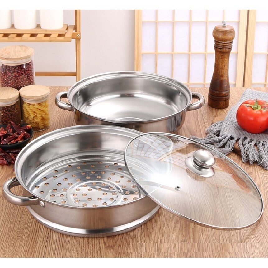 BỘ NỒI HẤP INOX 2 TẦNG THÁI (28CM) 8 5 93