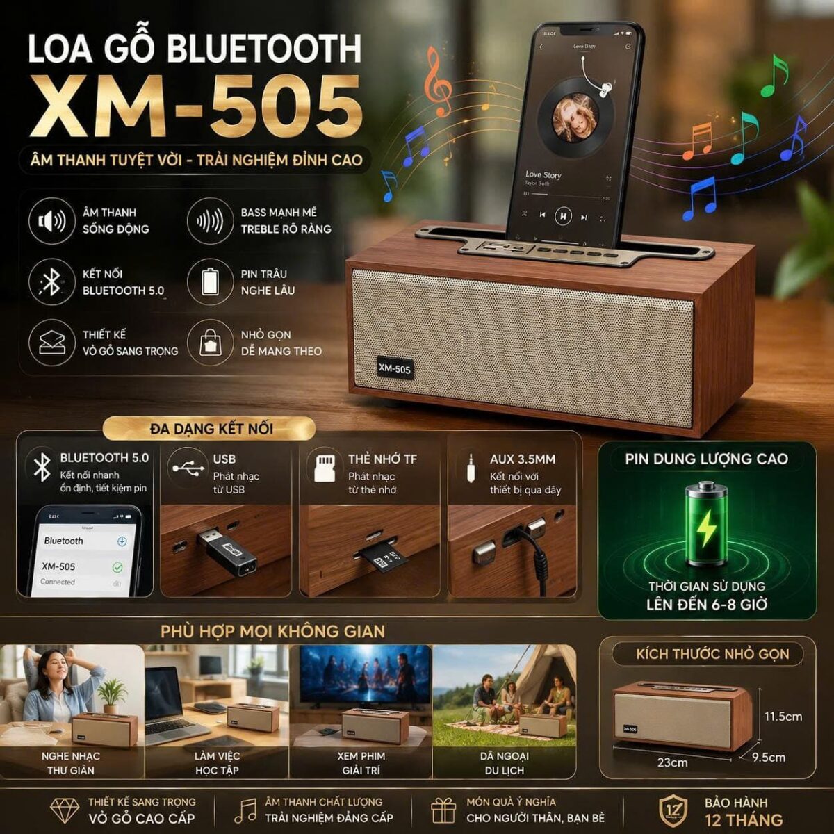 LLOA BLUETOOTH MARSHALL XM-505