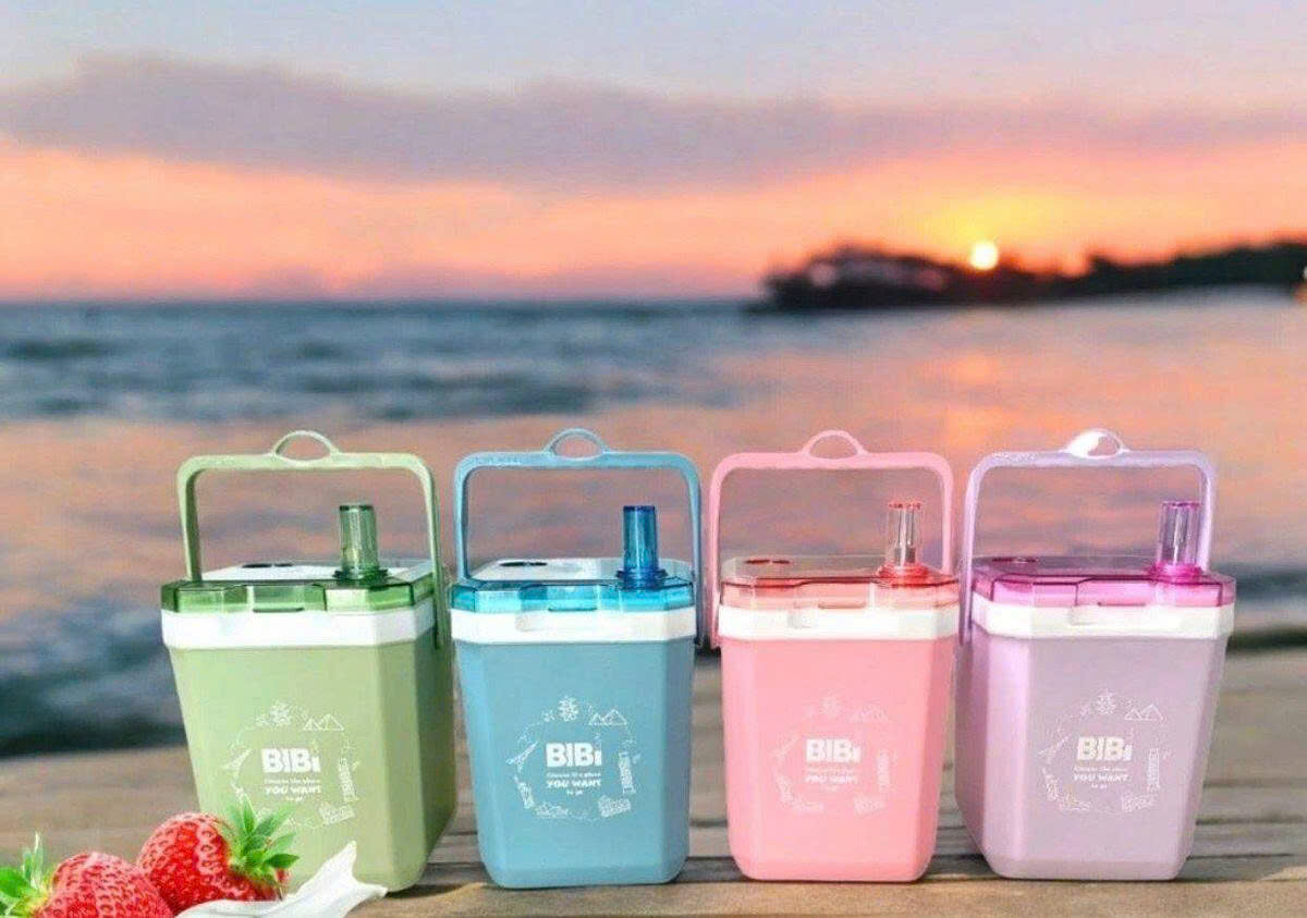 THÙNG ĐÁ VUÔNG BIBI CÓ ỐNG HÚT 1.2L 6 6 137