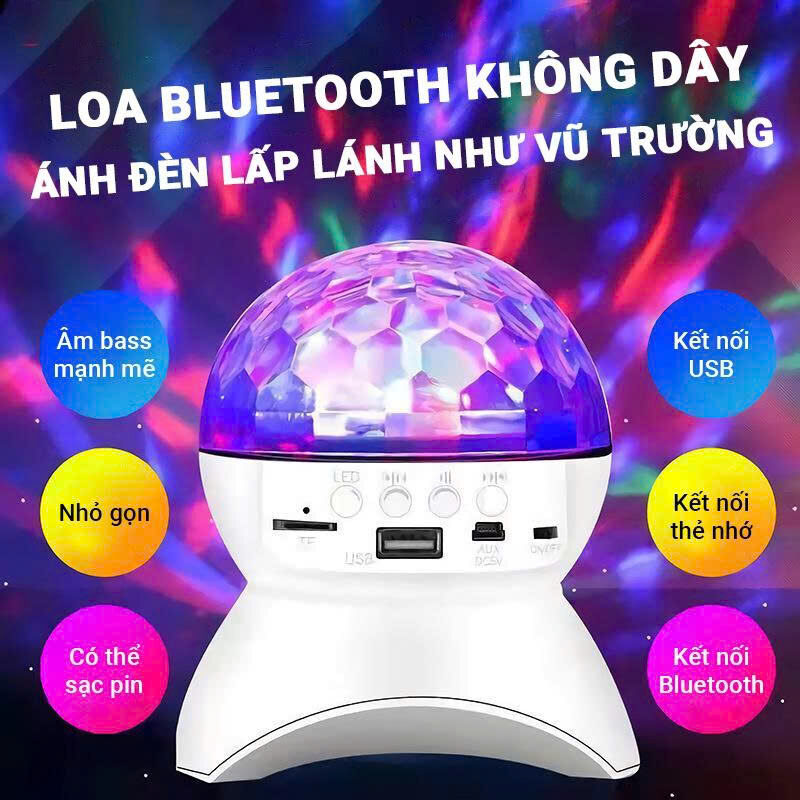LOA BLUETOOTH CÓ ĐÈN LED L-740 5 LOA BLUETOOTH CÓ ĐÈN LED L-740 - Ảnh 5
