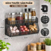KỆ SẮT LƯỚI DÁN TƯỜNG 2 TẦNG 4 NGĂN 4 6 158