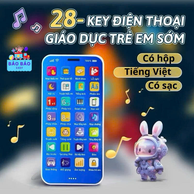ĐIỆN THOẠI IP17 28 NÚT TIẾNG VIỆT CHO BÉ 3 ĐIỆN THOẠI IP17 28 NÚT TIẾNG VIỆT CHO BÉ - Ảnh 3