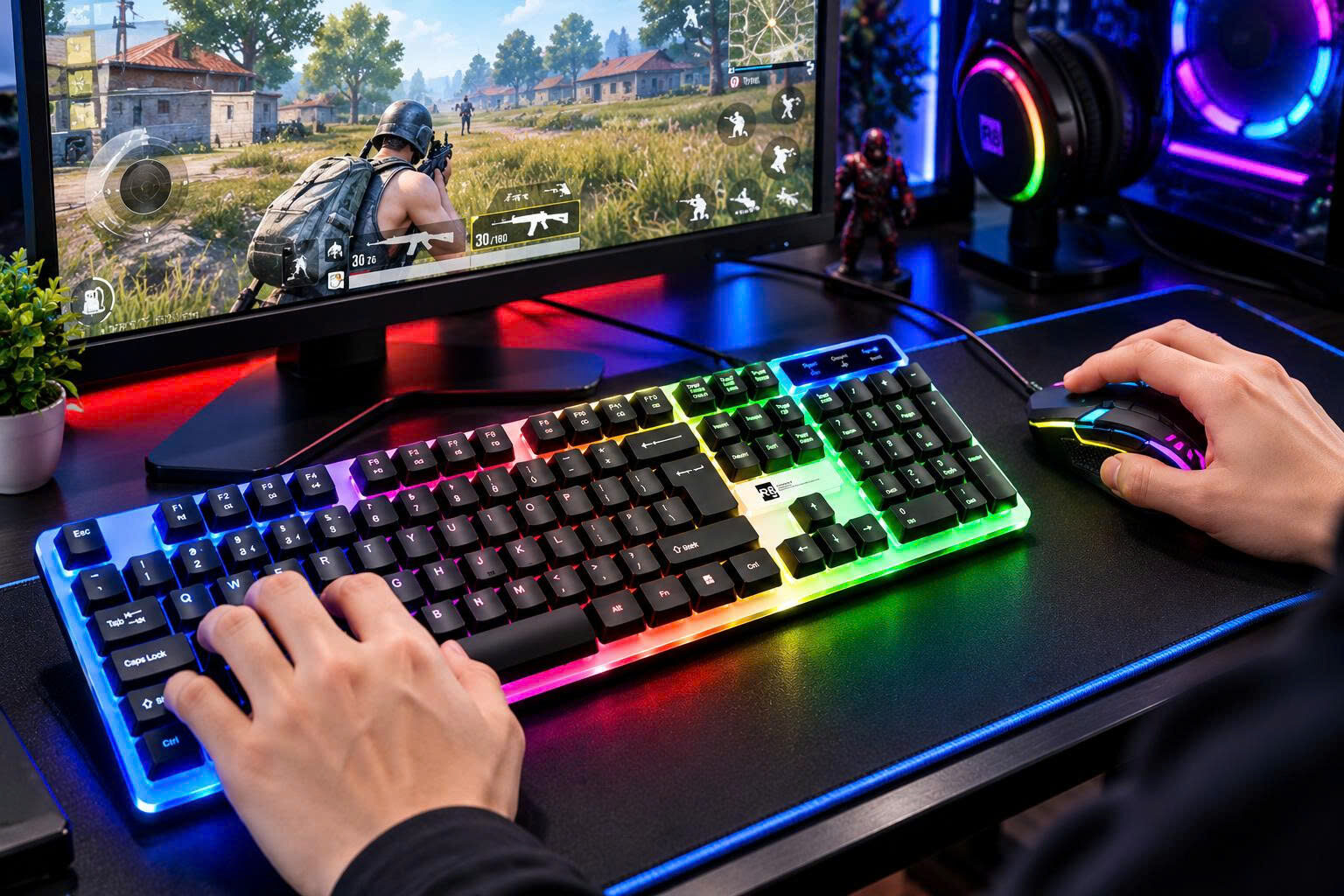 COMBO PHÍM CHUỘT CHUYÊN GAME CÓ DÂY R8 1909 4 COMBO PHÍM CHUỘT CHUYÊN GAME CÓ DÂY R8 1909 - Ảnh 4