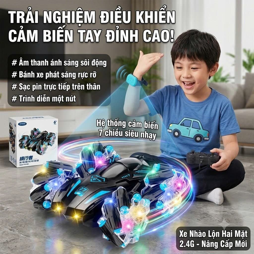 XE ĐIỀU KHIỂN 7 CHIỀU CẢM ỨNG TAY NO.833