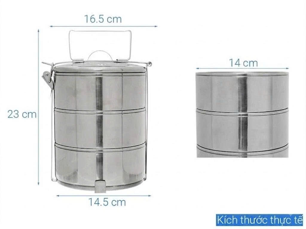 CAMEN INOX 3 TẦNG 2 CAMEN INOX 3 TẦNG - Ảnh 2