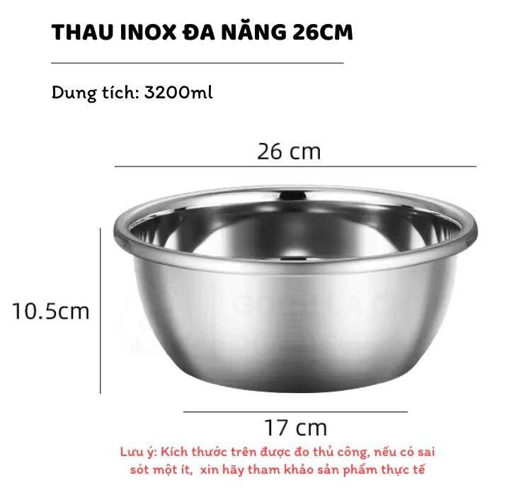 THAU INOX COOKING 26CM 3 THAU INOX COOKING 26CM - Ảnh 3