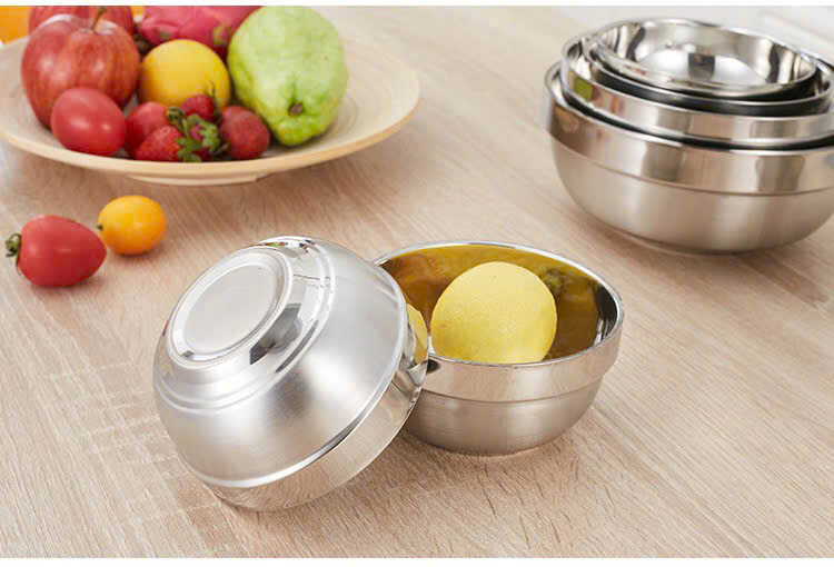 CHÉN INOX CÓ NGẤN 14CM 2 CHÉN INOX CÓ NGẤN 14CM - Ảnh 2