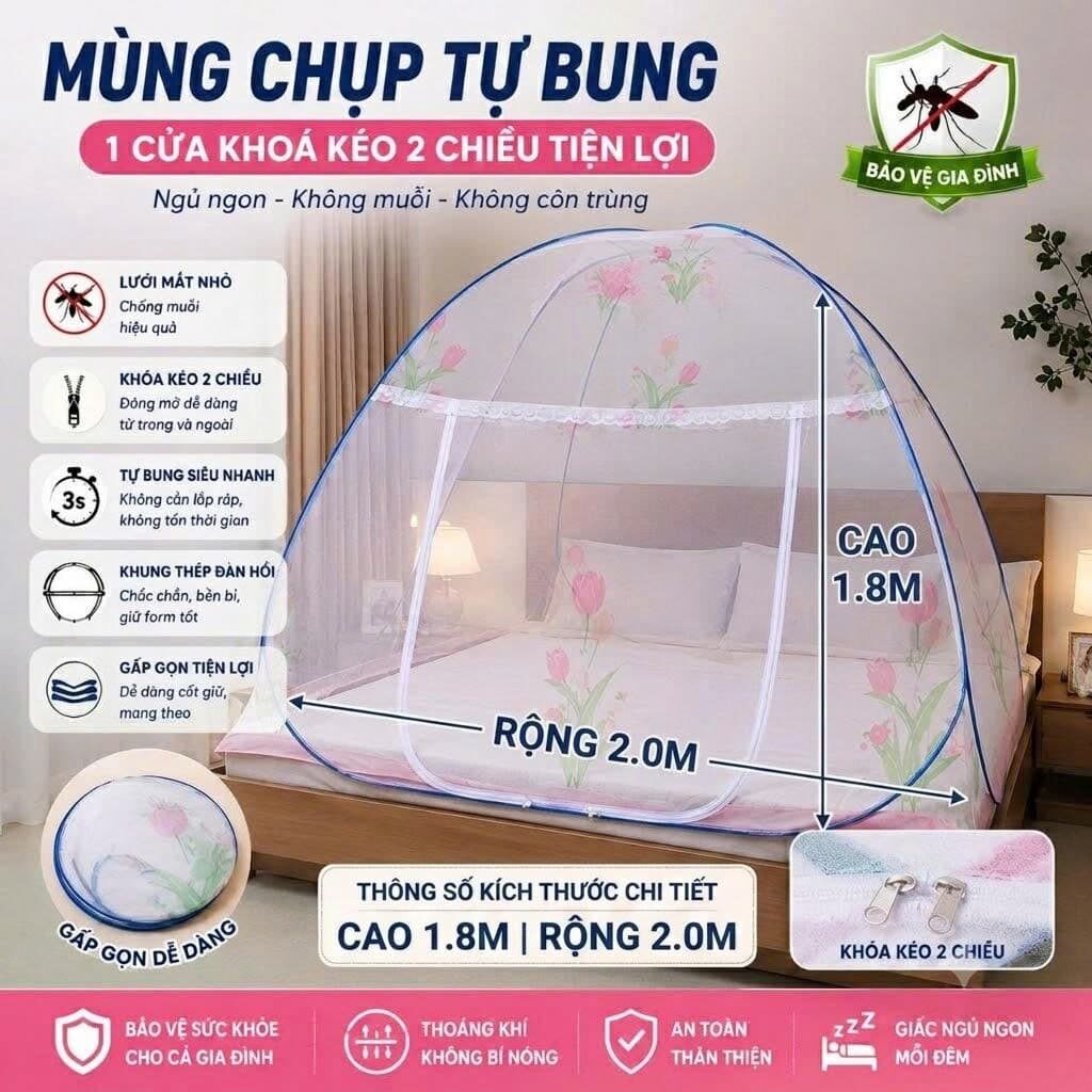 MÙNG CHỤP TỰ BUNG TRÒN 1M8 1 MÙNG CHỤP TỰ BUNG TRÒN 1M8