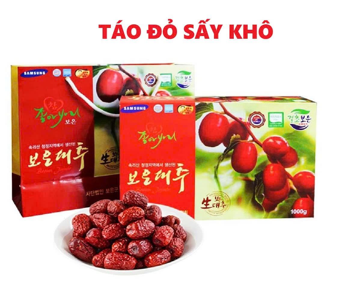 TÁO ĐỎ HÀN QUỐC SẤY KHÔ 1KG