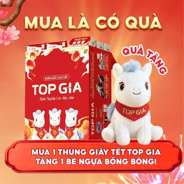 THÙNG 20 GÓI KHĂN GIẤY TOPGIA