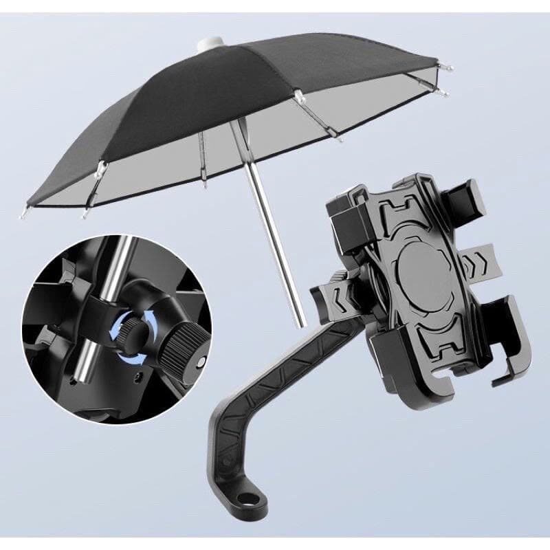 GIÁ ĐỠ ĐIỆN THOẠI XE MÁY CÓ KÈM DÙ HT-507