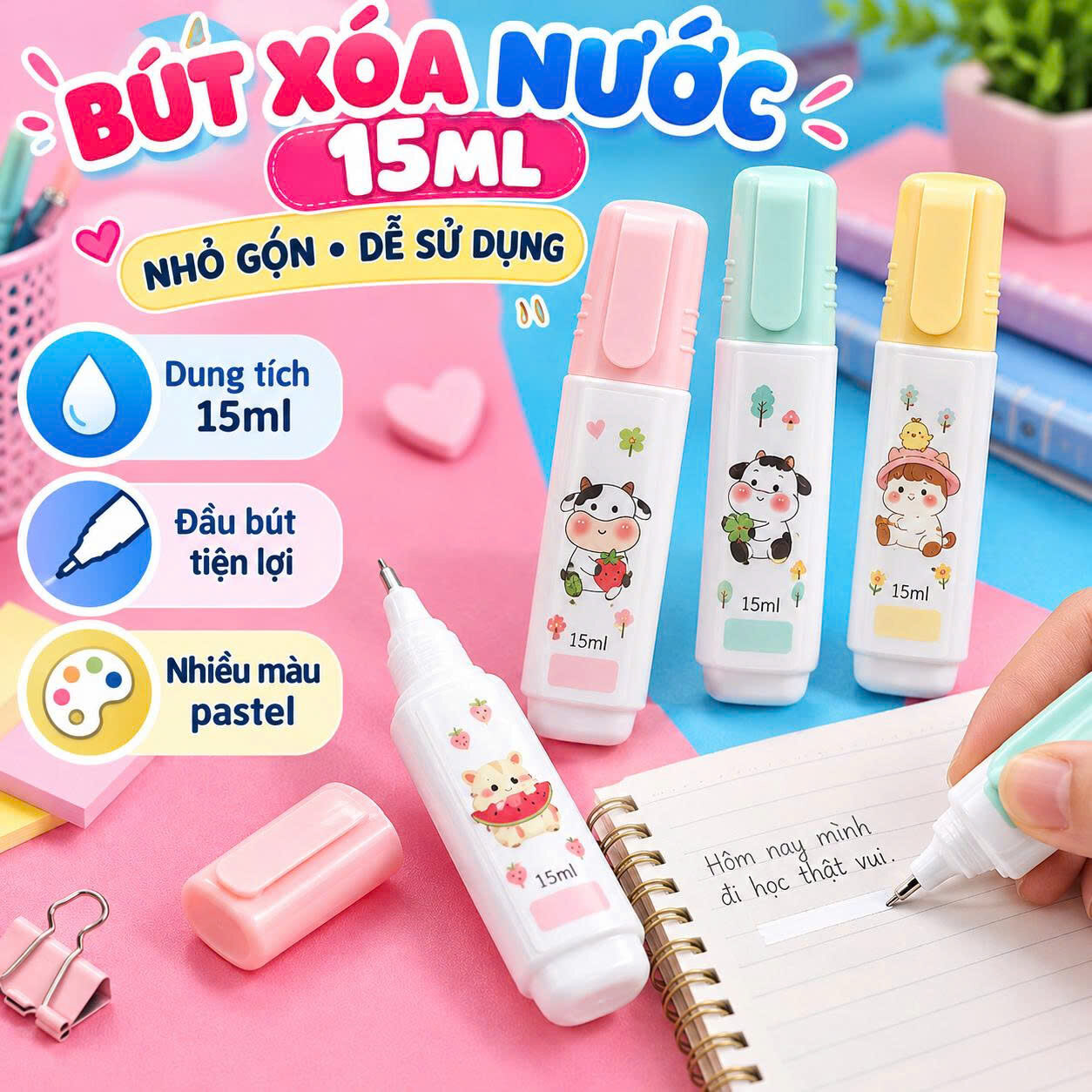 BÚT XOÁ DẠNG NƯỚC 15ML