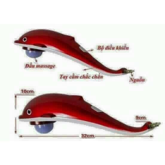 MÁY MASSAGE CẦM TAY HÌNH CÁ HEO 3 MÁY MASSAGE CẦM TAY HÌNH CÁ HEO - Ảnh 3