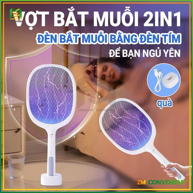 VỢT BẮT MUỖI CÓ ĐẾ ĐỨNG