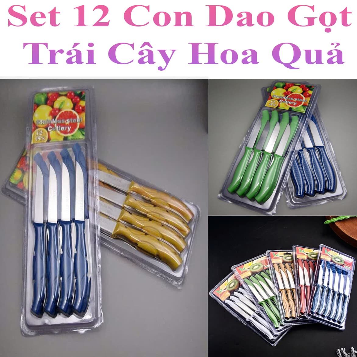 SET 12 DAO GỌT TRÁI CÂY
