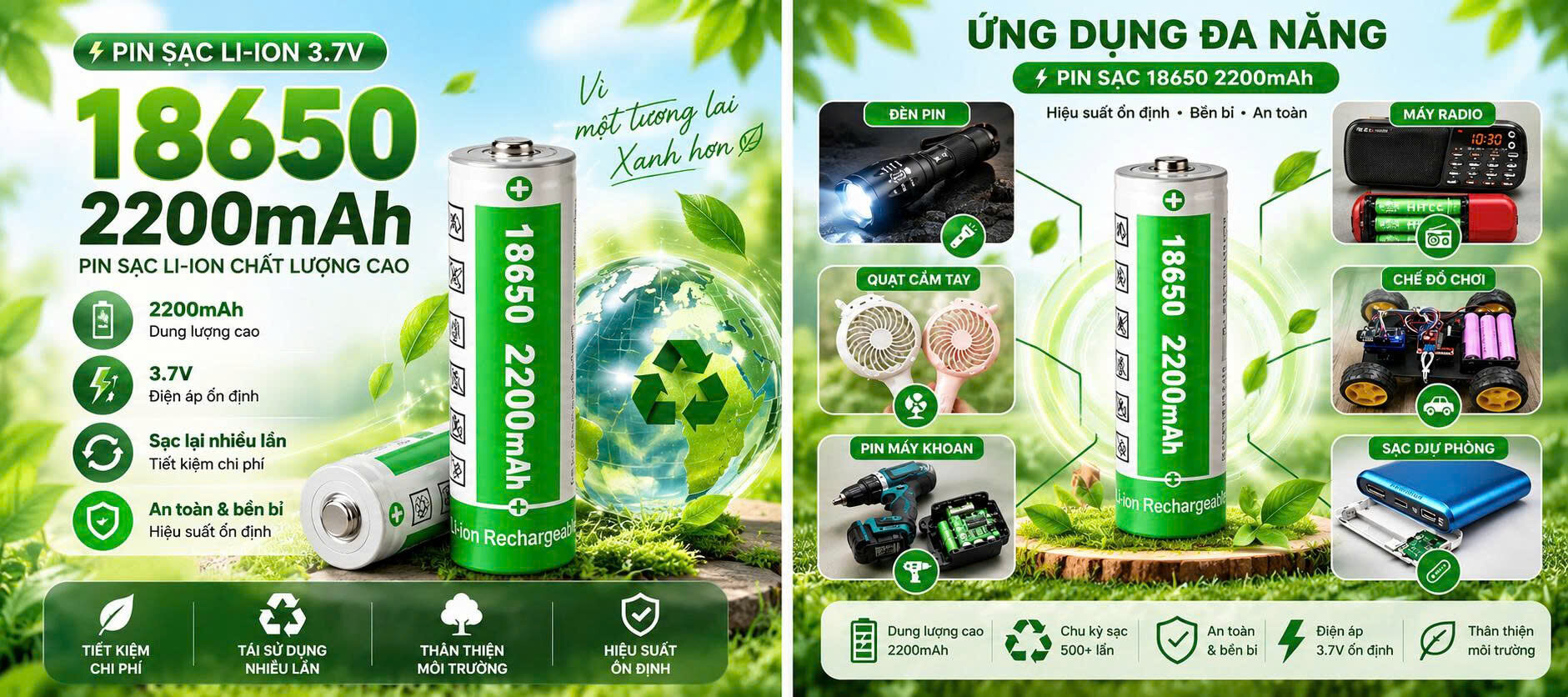 PIN SẠC HHTC 18650 2200MAH 6 8 50