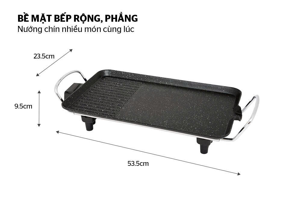 BẾP NƯỚNG ĐIỆN SUNHOUSE 4067 3 BẾP NƯỚNG ĐIỆN SUNHOUSE 4067 - Ảnh 3