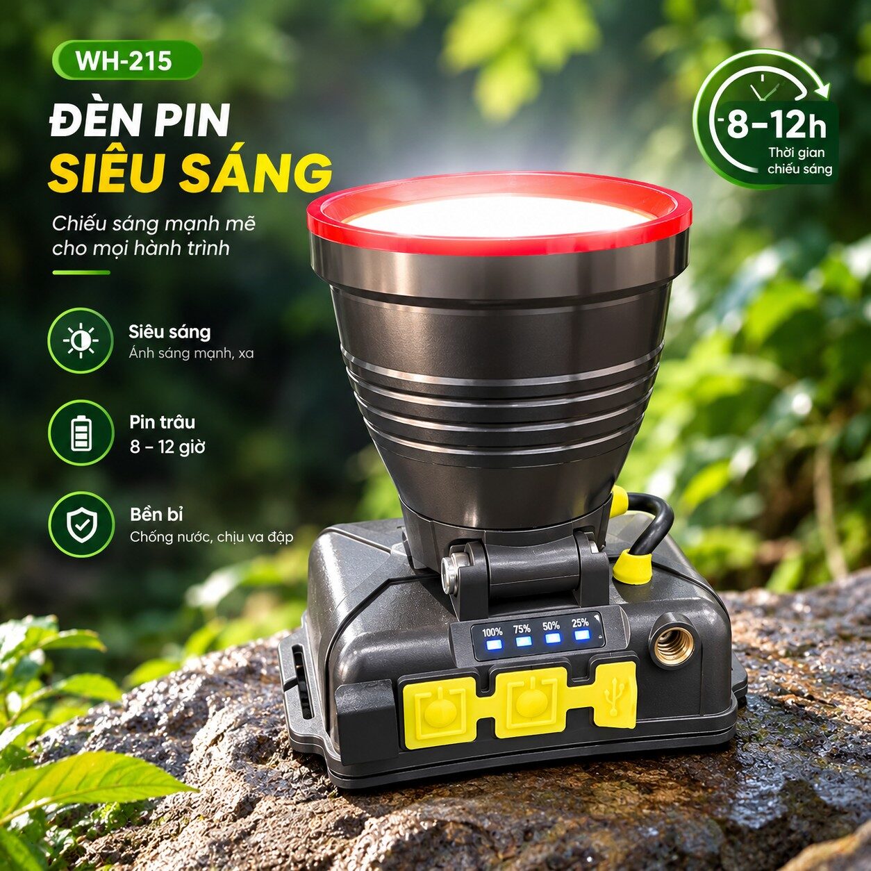 ĐÈN ĐEO ĐẦU 1 PHA WH-2150