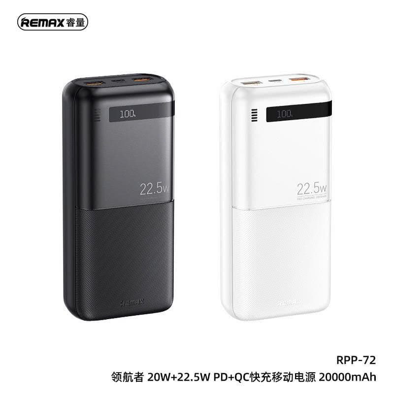 SẠC DỰ PHÒNG REMAX RPP-72 20.000MAH 22.5W