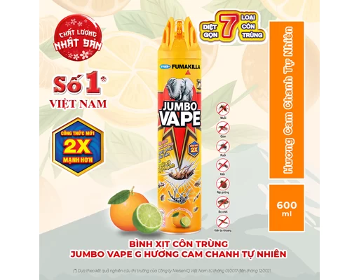 CHAI XỊT CÔN TRÙNG JUMBO 600ML