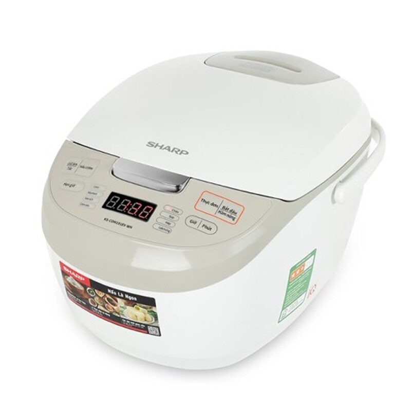 Nồi cơm điện tử Sharp 1.5 lít KS-COM150EV-WH