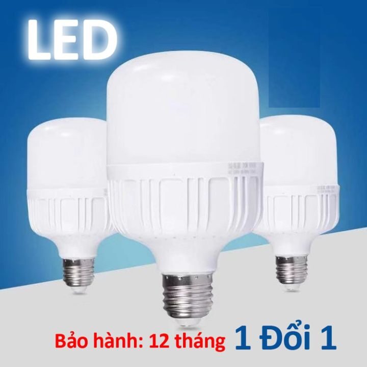 BÓNG ĐÈN TRỤ THÂN NHỰA ĐỦ SIZE