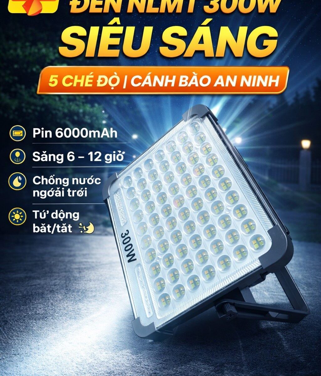 ĐÈN NLMT SIÊU SÁNG 300W MÓC TREO