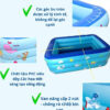 BỂ BƠI CHỮ NHẬT 3 TẦNG ĐỦ SIZE 11 ho boi phao mini cho be 1m2 2