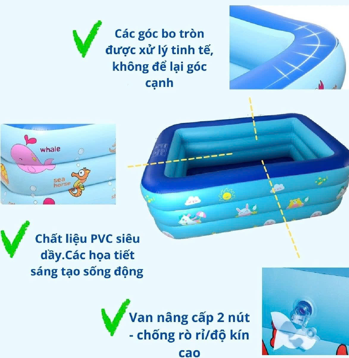 BỂ BƠI CHỮ NHẬT 3 TẦNG ĐỦ SIZE 6 BỂ BƠI CHỮ NHẬT 3 TẦNG ĐỦ SIZE - Ảnh 6