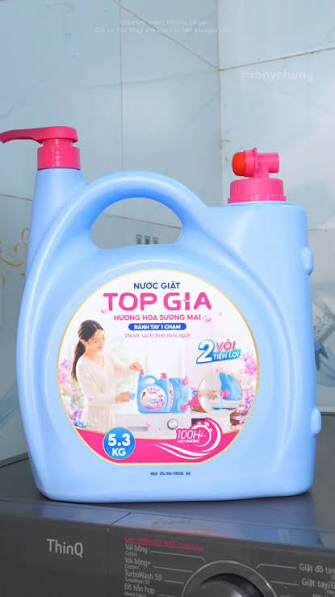 CAN 5L NƯỚC GIẶT TOPGIA
