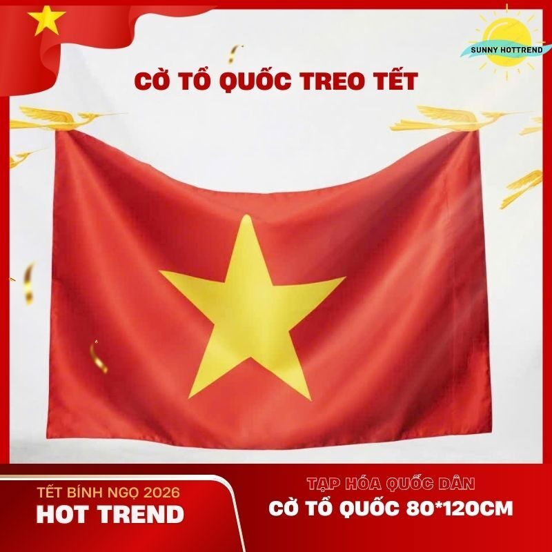 LÁ CỜ TỔ QUỐC VIỆT NAM KT 90*1.2M