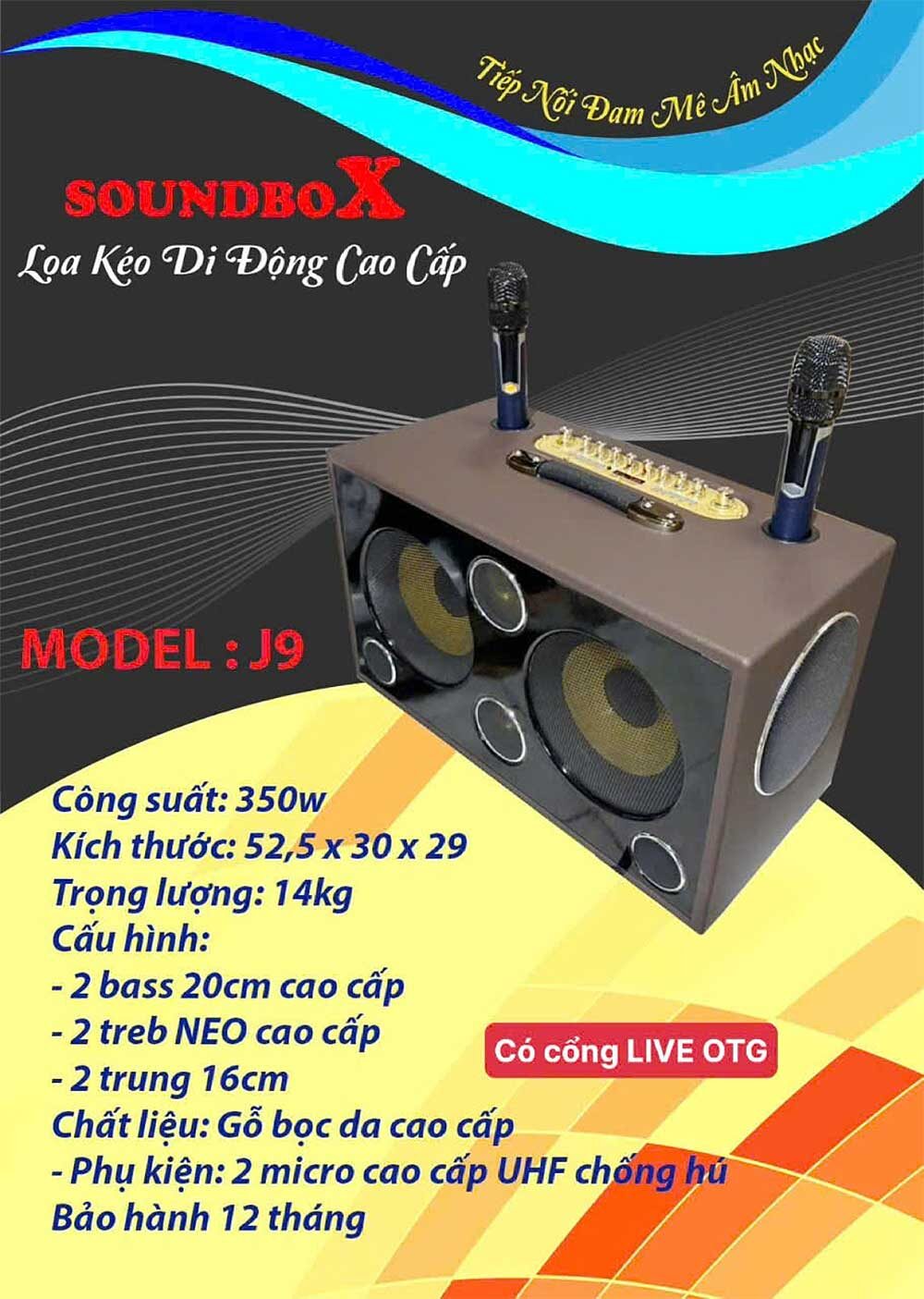 LOA KARAOKE SOUNDBOX J7 CAO CẤP 5 LOA KARAOKE SOUNDBOX J7 CAO CẤP - Ảnh 5
