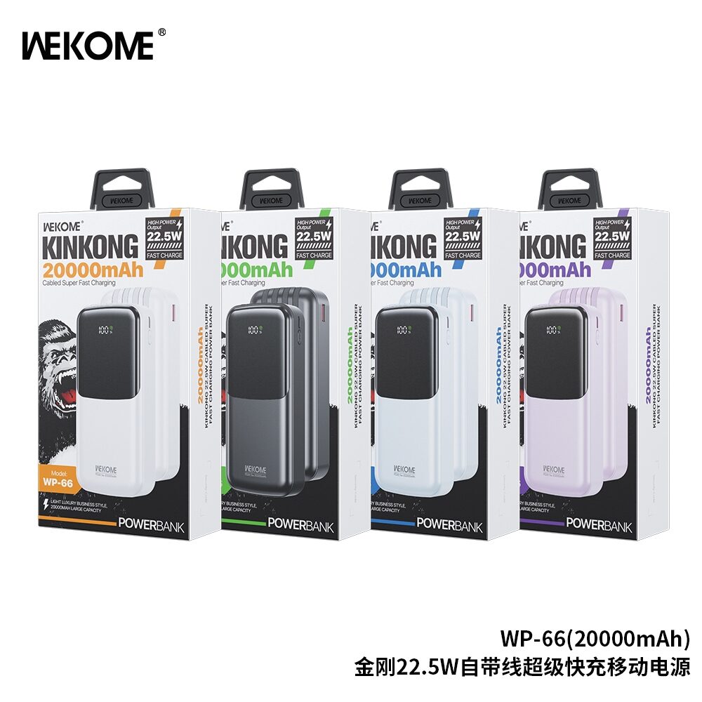 SẠC DỰ PHÒNG WEKOME WP-66 .20.000MAH 2 SẠC DỰ PHÒNG WEKOME WP-66 .20.000MAH - Ảnh 2